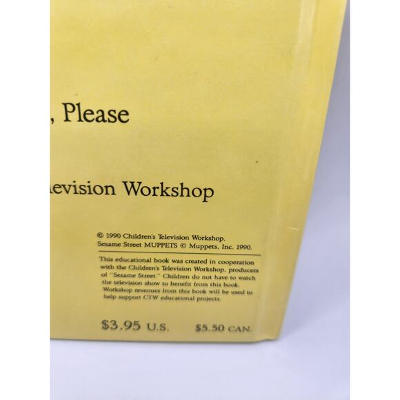 1990 Sesame Street "Say the Magic Word, Please" Book - Picture 3 of 3